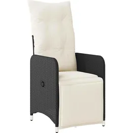 vidaXL Garten-Bistro-Set 7-tlg. Schwarz