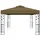 vidaXL Pavillon mit Doppeldach 3 x 4 m Taupe