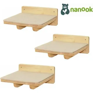 nanook shop 3-er Set Katzentreppe für Wandmontage