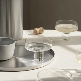 BLOMUS Tablett Peasy Ø 38 cm Edelstahl Silber L (Large)