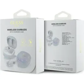 GUESS 4G Logo Mini TWS Kopfhörer weiß