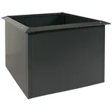 MCW Hochbeet MCW-N24, Metallhochbeet Gemüsebeet Blumenkasten Pflanzkübel, Schneckenkante 78x110x110cm Eisen 44kg, anthrazit