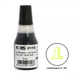 NORIS Stempelfarbe Limettengrün Pantone 381