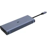 ISY IAD-1037 9-in-1-USB Hybrid Adapter, Silber