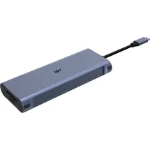 ISY IAD-1037 9-in-1-USB Hybrid Adapter, Silber