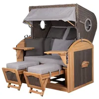Mr. Deko Borkum XL PE grau Set