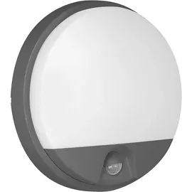 Adviti Außenleuchte Kunststoff 15 W 140° inkl. Bewegungsmelder grau