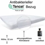 Matratzen Perfekt TOKIO Kaltschaumtopper 90 x 200 cm weiß