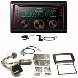 Pioneer FH-S820DAB DAB+ USB Bluetooth Einbauset für Mercedes CLK W209 Facelift