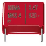 WIMA MKS 4 4,7uF 5% 100V RM22,5 1 St. MKS-Folienkondensator radial bedrahtet 4.7 μF, 100 V/DC 5 % MKS4 PET-Kondensator, 10 %, V, RM 7,5 mm,