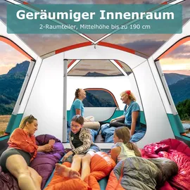 Costway Tunnelzelt FANTASK Grün