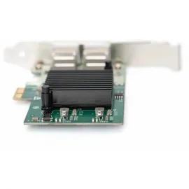 Digitus PCI Express 2 Port Gigabit Ethernet Netzwerkkarte, RJ45