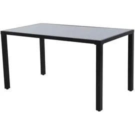 Möbilia Garten-Essgruppe | 6 Stühle inkl. Sitz- und Rückenkissen Stahl/Glas