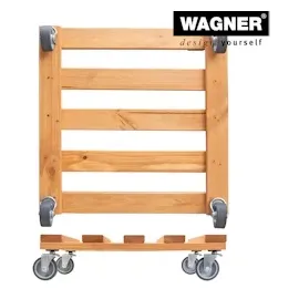 Wagner System WAGNER Pflanzenroller 38x38x9,5cm Holz