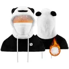 ROCKBROS Sturmhaube Winter Skimaske für Kinder und Eltern, Panda-Design (Vollgesichts-Masken Balaclava für Herbst und Winter Outdoor-Aktivitäten wie Skifahren, Motorradfahren, Radfahren) schwarz S