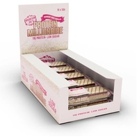 Mountain Joes Millionaire Protein Riegel , 10 x 50 g Riegel, Raspberry White Chocolate