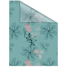 Lichtblick Aqua Floral blau B/L: ca. 50x100 cm