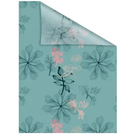 Lichtblick Aqua Floral blau B/L: ca. 50x100 cm