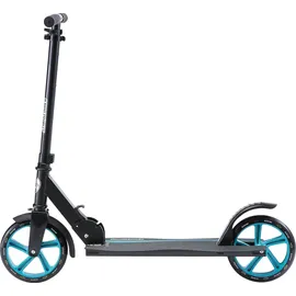 Star Scooter Alu City Tretroller klappbar ab 6 -7 Jahre | 205mm Wave Schwarz Schwarz