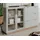 furn.design Sideboard grau, Hickory Walnuss 163 cm, Kommode mit Glastüren | Gr.: onesize