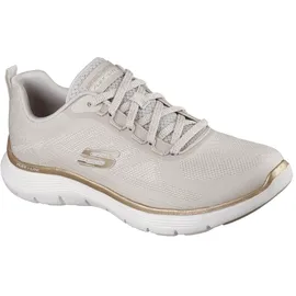 SKECHERS Flex Appeal Low Damen Beige/Gold 36