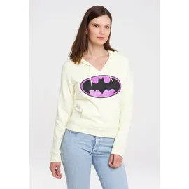 LOGOSHIRT Kapuzensweatshirt Batman-Logo Gelb S