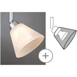 DecoSystems Schirm Kegi max.50W Glas Weiß