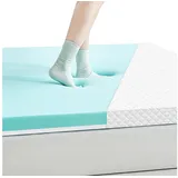 ROYGBIV, Topper 90x200cm, matratzen topper 180x200 cm, Gel Topper, 7 cm hoch, Bett Topper mit H2/H3 Härte 100 cm x 200 cm x 7 cm