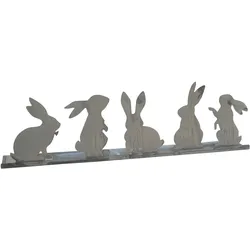 Krasilnikoff Osterdekoration Hasen, 50cm, grau