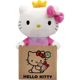 Joy Toy AG Hello Kitty - Prinzessin Plüsch pink 25 cm in wiederverwendbarem Kartontäschchen
