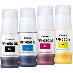 Canon Tintenset PFI-050 (BK/C/M/Y), 4 x 70 ml