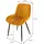 ML-Design Esszimmerstuhl Orange, Metall, 60x81x54 cm, Esszimmer, Stühle, Esszimmerstühle, Senfgelb, Sitzfläche aus Samt, Metallbeine,