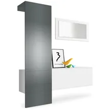 Vladon Carlton Garderobe 156x193x35 cm grau