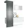 Vladon Carlton Garderobe 156x193x35 cm grau