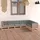 vidaXL 7-tlg. Garten-Lounge-Set mit Kissen grau