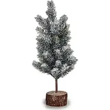 Krist+ Weihnachtsbaum Braun Grün Holz Kunststoff 5 x 21 x 8 cm (48 Stück)