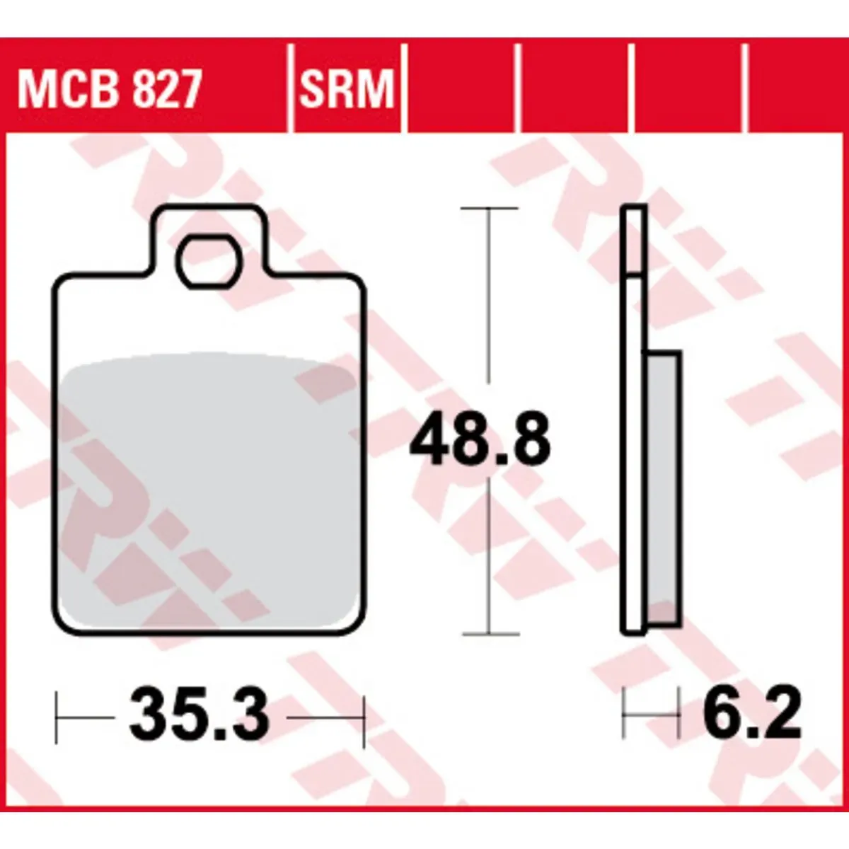 Bremsbelagsatz TRW MCB827