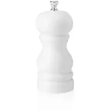 Was Pfeffermühle mit Keramikmahlwerk, 11 cm, weiß glänzend, Holz