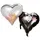 Anagram SuperShape Folienballon Brautpaar Herzen 76 x 63 cm mehrfarbig