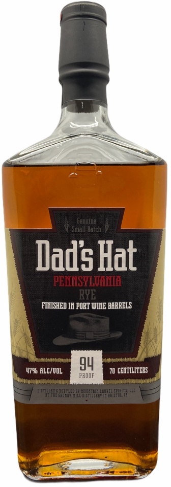 Dad's Hat Pennsylvania Rye Port Wine Barrels Whiskey