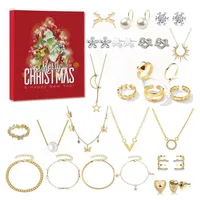 CLTYQ Schmuck-Adventskalender Weihnachtskalender für Frauen und Mädchen,Schmuck Adventskalender 2025 (24-tlg)
