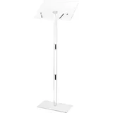 Vevor Podiumständer Rednerpult 1,22m Acryl Bodenstehend Tragbar Einstellbar