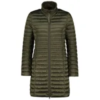 Cartoon Damen Steppjacke mit Abnehmbarer Kapuze Olive Night,44 - 44