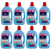 8er-Pack Felce Azzurra Lavatrice Active Color,Flüssigwaschmittel für die Waschmaschine Wirksam bei Kälte,für Buntwäsche,32 Wäschen 1595ml