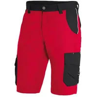 FHB Bermuda THEO Twill - rot;schwarz