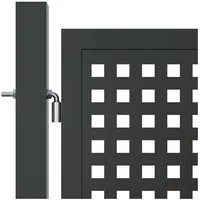 vidaXL Gartentor 400 x 125 cm Anthrazit