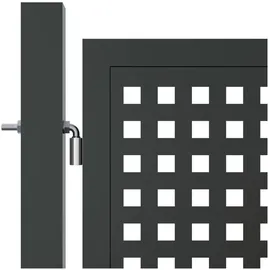 vidaXL Gartentor 400 x 125 cm Anthrazit