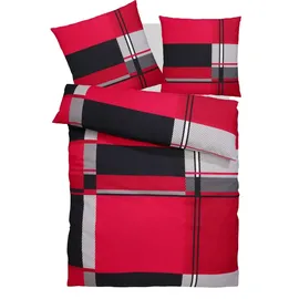 MY HOME NINA Motiv rot 155 x 220 cm + 80 x 80 cm