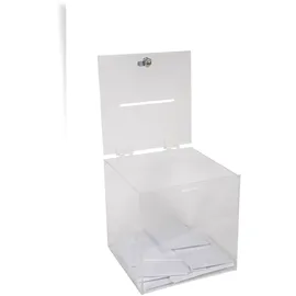 Exacompta 89158D Losbox/Einwurfbox versperrbar 25cm, transparent