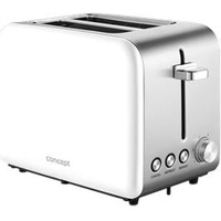 Concept TE2051 toaster 2 slice(s) White, Toaster, Weiss